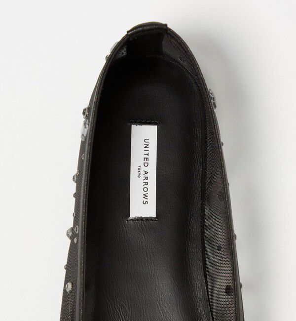 UNITED ARROWS「チュール ビジュー バレエシューズ」|バレエシューズ|