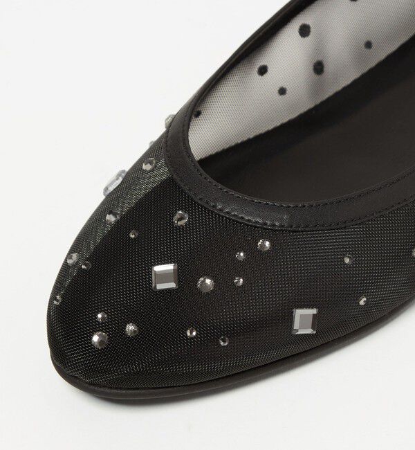 UNITED ARROWS「チュール ビジュー バレエシューズ」|バレエシューズ|