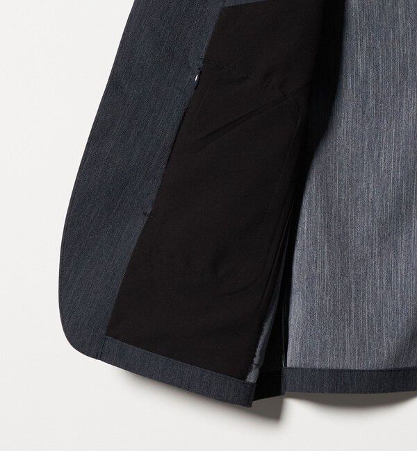 UNITED ARROWS「デニムライク シングル ２ボタン テーラード ジャケット UA COZY　ウォッシャブル　ヨコストレッチ　防しわ」|テーラードジャケット|