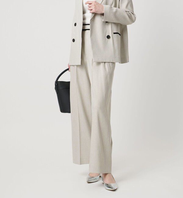 UNITED ARROWS「ECLISSE ストレート ワイドパンツ」|スラックス|