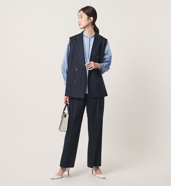 UNITED ARROWS「ECLISSE ストレート ワイドパンツ」|スラックス|