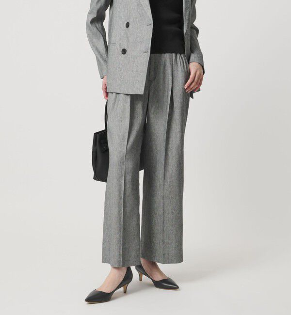 UNITED ARROWS「ECLISSE ストレート ワイドパンツ」|スラックス|