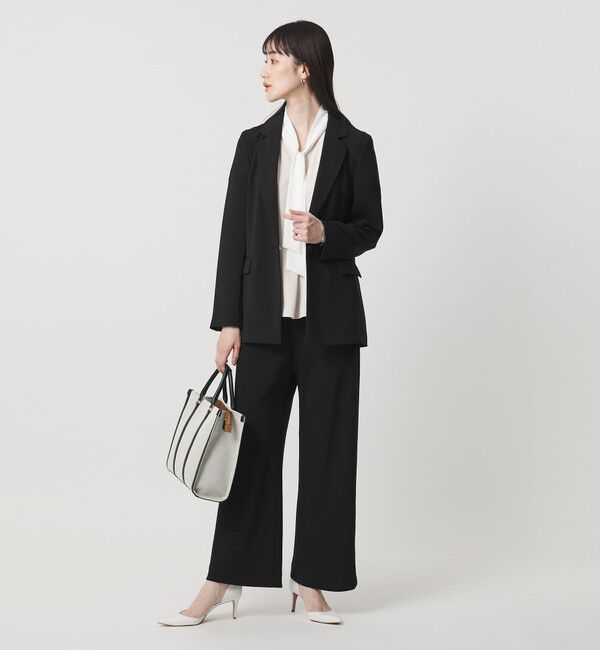 UNITED ARROWS「Drapy バイアス イージー パンツ ‐ウォッシャブル‐」|スラックス|