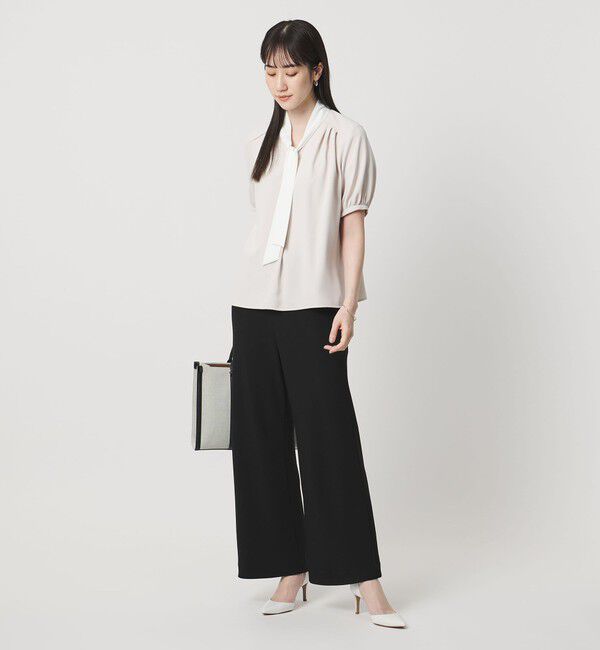 UNITED ARROWS「Drapy バイアス イージー パンツ ‐ウォッシャブル‐」|スラックス|