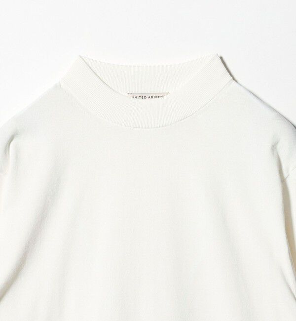 UNITED ARROWS「ショートスリーブ モックネック ニットTシャツ UA COZY ウォッシャブル 抗菌防臭」|Tシャツ・カットソー|
