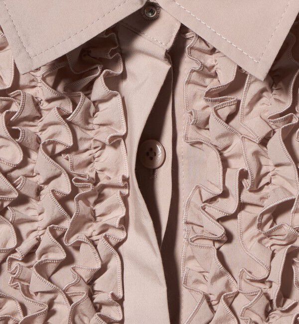 UNITED ARROWS「ファブリカ ミニフリル シャツ」|シャツ・ブラウス|