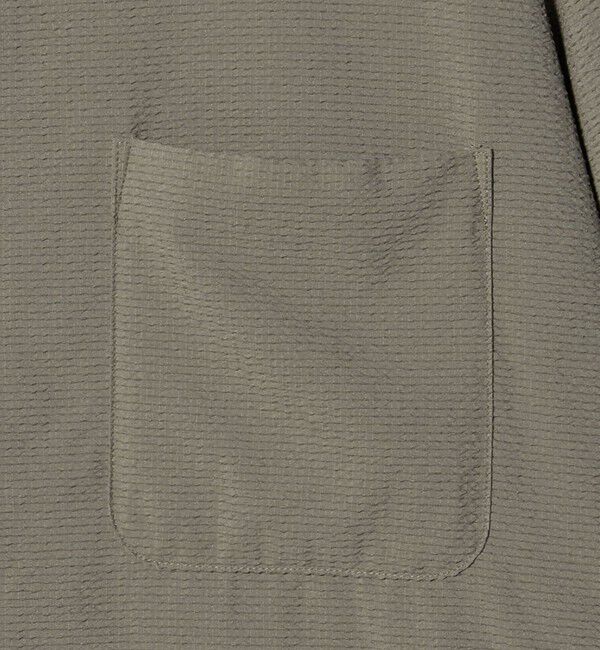 UNITED ARROWS「DotAir ドットエア サッカー ジップ シャツ　吸水速乾」|シャツ・ブラウス|