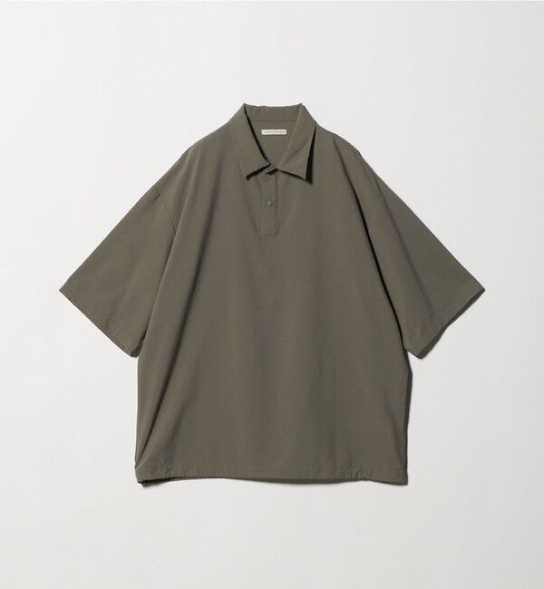 UNITED ARROWS「DotAir ドットエア サッカー ヘムコード ポロシャツ　吸水速乾」|ポロシャツ|OLIVE