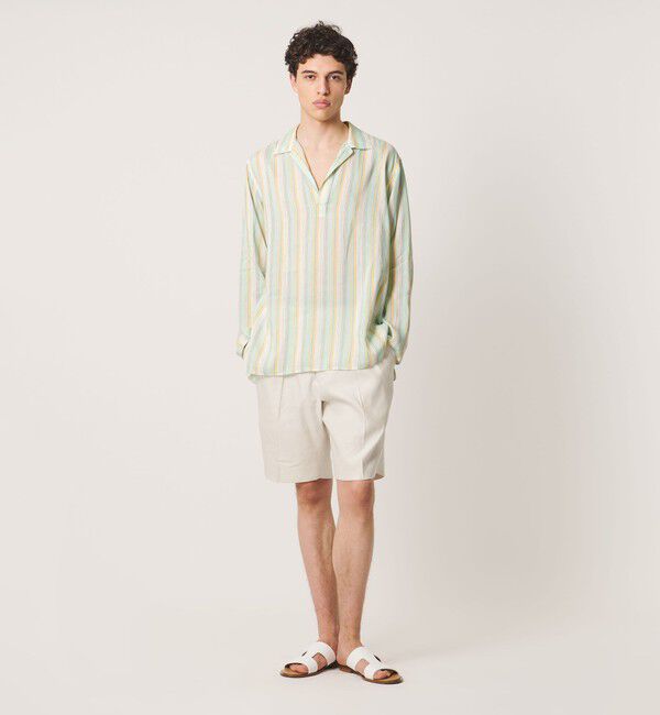 UNITED ARROWS「＜SOVEREIGN＞マルチストライプ スキッパーシャツ」|シャツ・ブラウス|