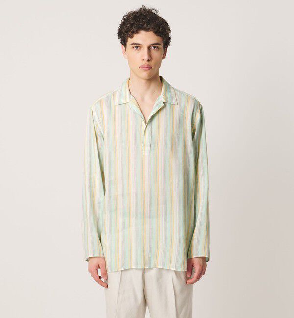 UNITED ARROWS「＜SOVEREIGN＞マルチストライプ スキッパーシャツ」|シャツ・ブラウス|