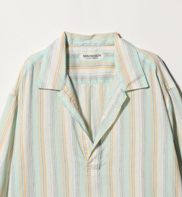 UNITED ARROWS「＜SOVEREIGN＞マルチストライプ スキッパーシャツ」|シャツ・ブラウス|