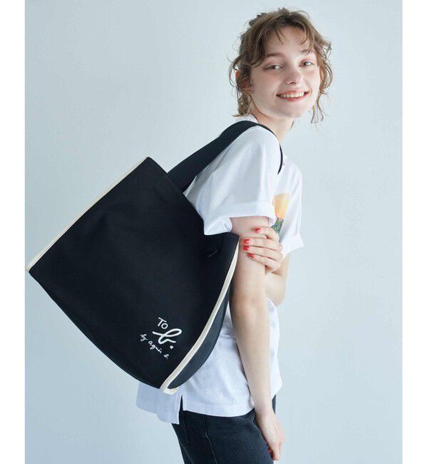 UNITED ARROWS green label relaxing「＜To b. by agnes b.コラボ＞トートバッグ」|トートバッグ|BLACK