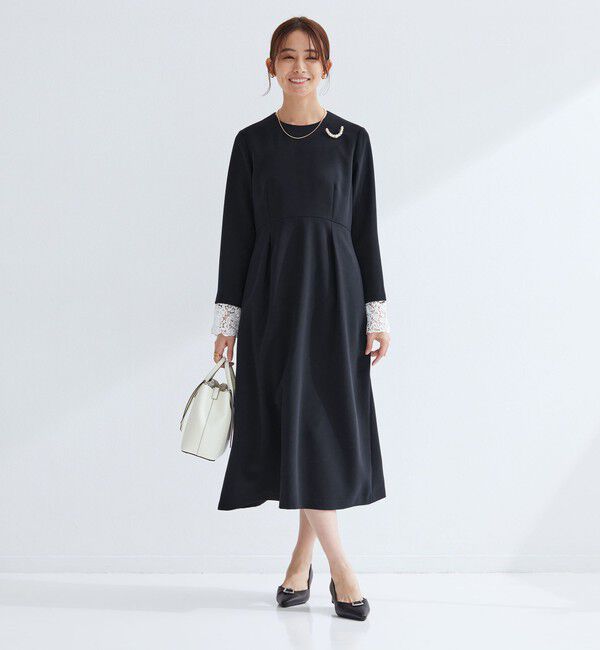 UNITED ARROWS green label relaxing「［size SHORTあり］ソデレース 2WAY ワンピース」|ワンピース|