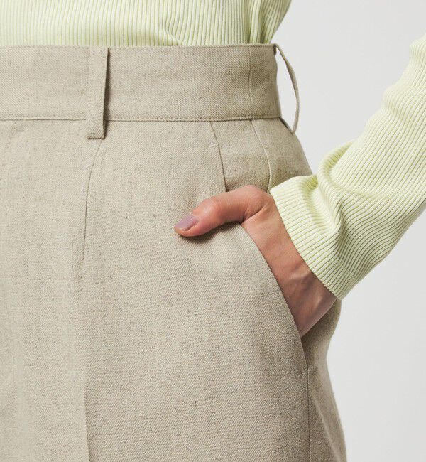 UNITED ARROWS green label relaxing「［size SHORT/TALLあり］Greed グリード メランジ ストレート パンツ」|スラックス|