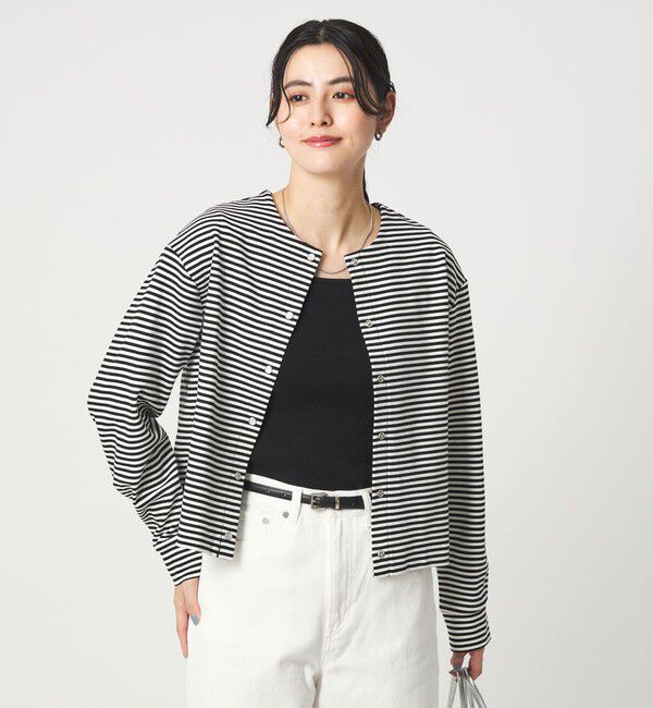 UNITED ARROWS green label relaxing「リップルボーダー カーディガン」|カーディガン|
