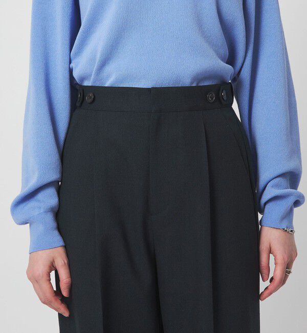 UNITED ARROWS green label relaxing「ラミーブレンド ワイド パンツ」|チノ|