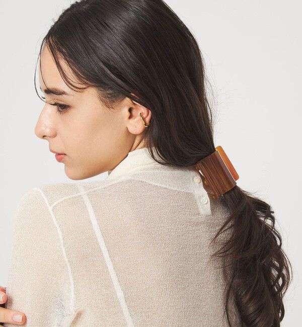 UNITED ARROWS green label relaxing「【WEB限定】スクエアマーブル ヘアクリップ」|ヘアバンド|