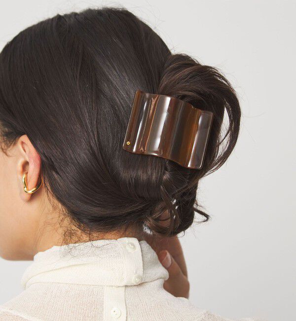 UNITED ARROWS green label relaxing「【WEB限定】スクエアマーブル ヘアクリップ」|ヘアバンド|