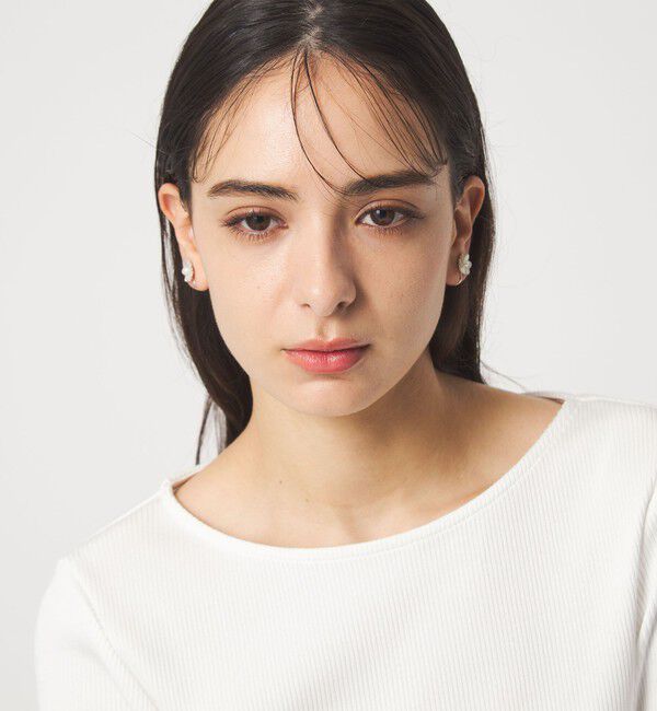 UNITED ARROWS green label relaxing「シェル フラワー イヤリング」|イヤリング|