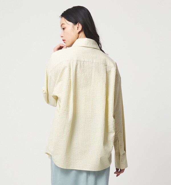 EMMEL REFINES「＜EMMEL REFINES＞EM ウェーブマルチ ストライプ シャツ」|シャツ・ブラウス|