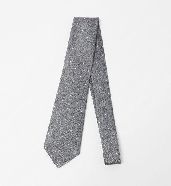 UNITED ARROWS green label relaxing「＜Seaward & Stearn＞8.0cm ドット ネクタイ」|ネクタイ・蝶ネクタイ|MD.GRAY