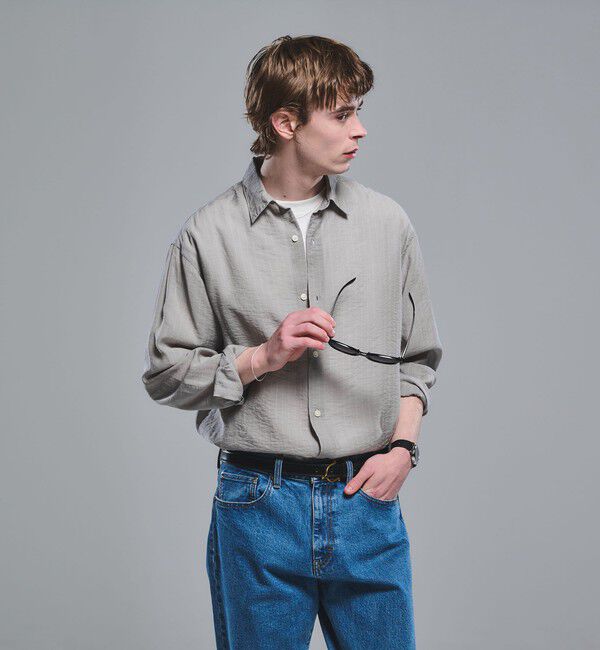 UNITED ARROWS green label relaxing「フィブリル ストライプ柄 長袖 ボックス シャツ」|シャツ・ブラウス|