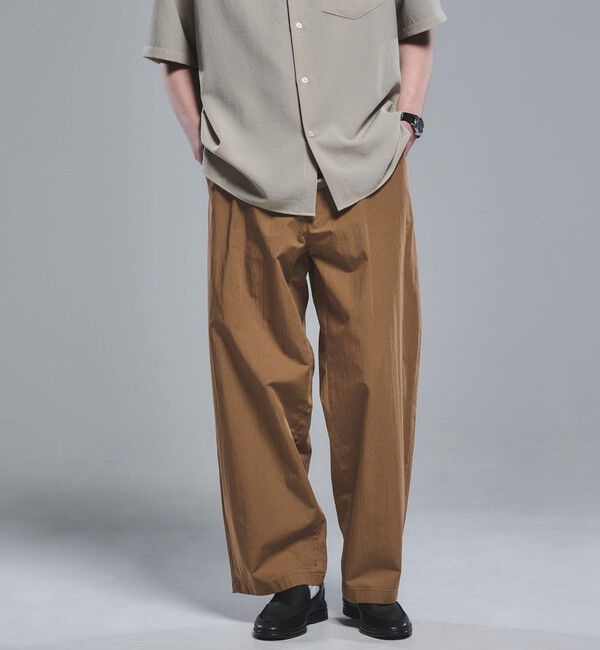 UNITED ARROWS green label relaxing「コットン ナイロン バレル ワイド イージーパンツ W4」|その他|