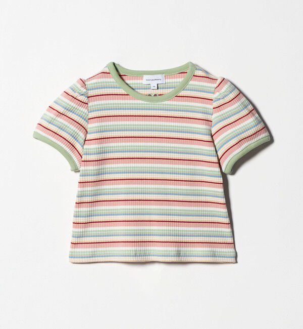UNITED ARROWS green label relaxing「テレコ マルチボーダー Tシャツ 100cm-160cm」|Tシャツ・カットソー|