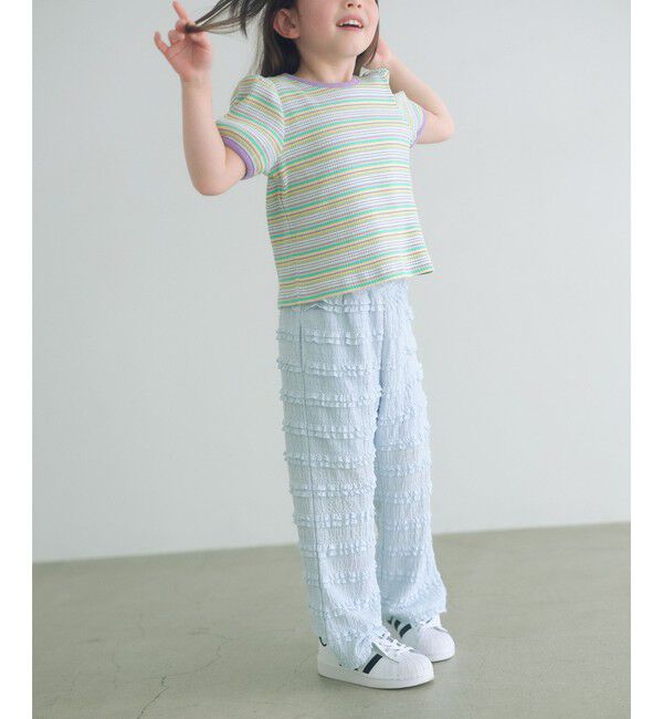 UNITED ARROWS green label relaxing「テレコ マルチボーダー Tシャツ 100cm-160cm」|Tシャツ・カットソー|