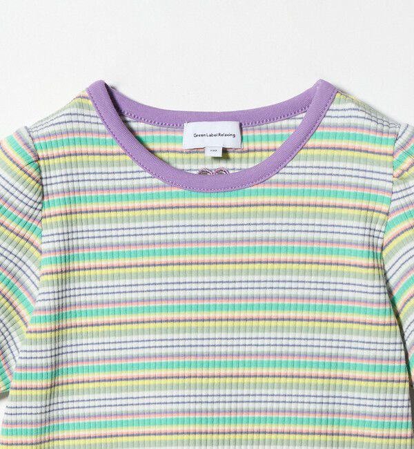 UNITED ARROWS green label relaxing「テレコ マルチボーダー Tシャツ 100cm-160cm」|Tシャツ・カットソー|
