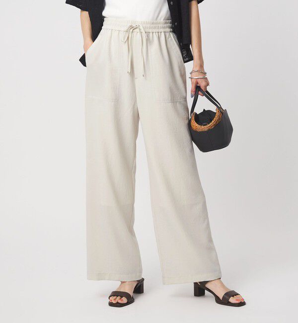 UNITED ARROWS green label relaxing「［size SHORT/TALLあり］ドライクロスパンツ オフホワイト」|その他|OFF WHITE