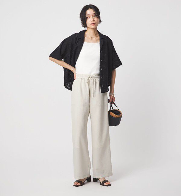 UNITED ARROWS green label relaxing「［size SHORT/TALLあり］ドライクロスパンツ オフホワイト」|その他|