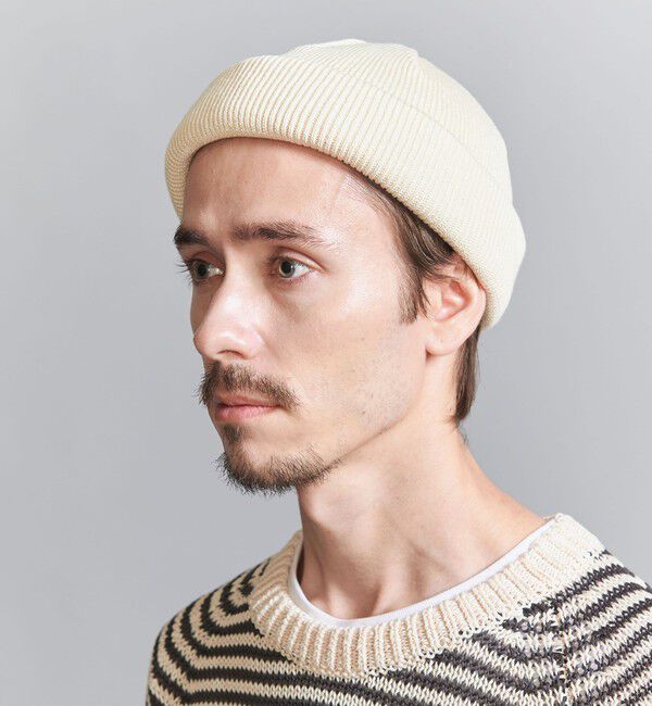 BEAUTY&YOUTH UNITED ARROWS「＜Racal＞ ロール ニットキャップ」|ニット帽|OFF WHITE