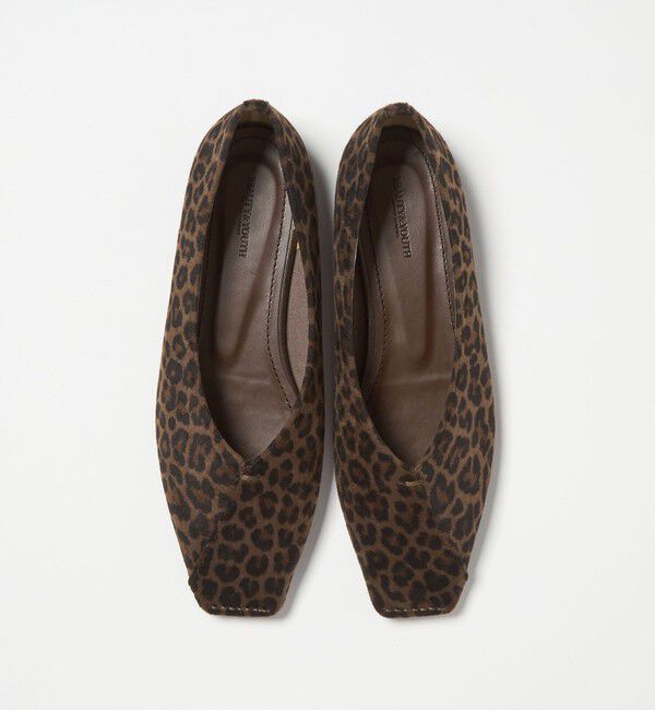 BEAUTY&YOUTH UNITED ARROWS「Vカット レオパード フラットシューズ」|バレエシューズ|