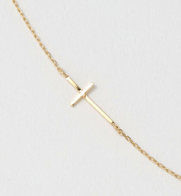 BEAUTY&YOUTH UNITED ARROWS「K10 クロス ネックレス」|ネックレス|