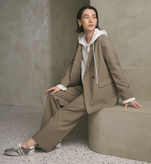 BEAUTY&YOUTH UNITED ARROWS「【WEB限定 Wardrobe DAILY MINIMAL】メランジ ダブルジャケット ウォッシャブル」|テーラードジャケット|