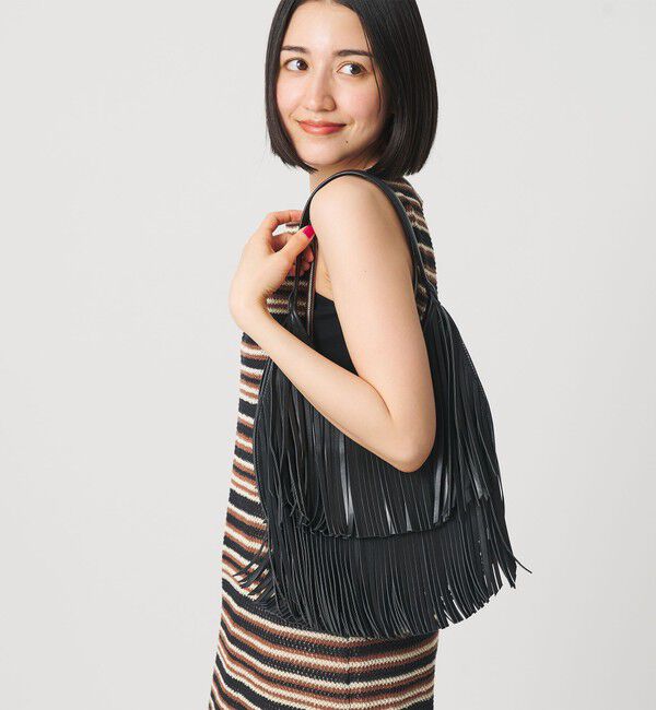 BEAUTY&YOUTH UNITED ARROWS「＜HELOYSE＞フリンジ ショルダーバッグ」|ショルダー・メッセンジャー|BLACK