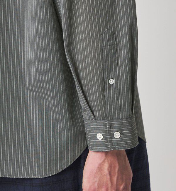 STEVEN ALAN「＜Steven Alan＞ 100 ガスボイル ストライプ レギュラーカラー シャツ LOOSE」|シャツ・ブラウス|