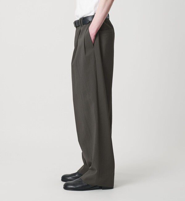 MONKEY TIME「RENU TROシリーズ 2P ワイド パンツ -セットアップ対応-」|チノ|