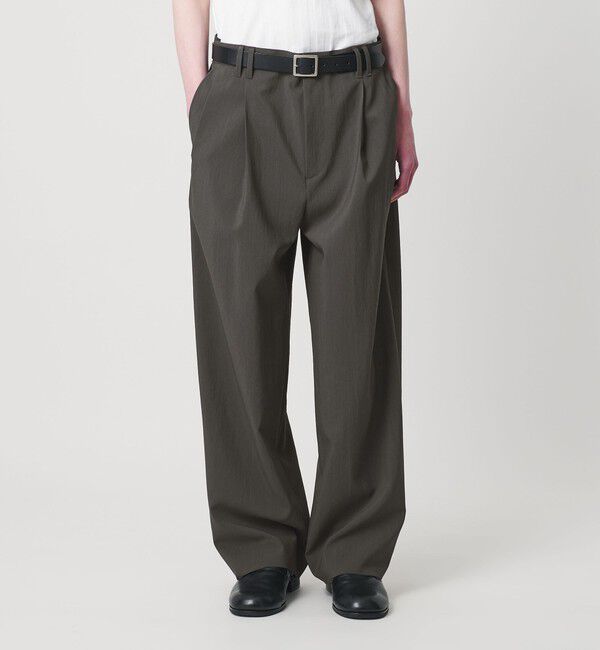 MONKEY TIME「RENU TROシリーズ 2P ワイド パンツ -セットアップ対応-」|チノ|