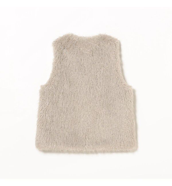 Demi-Luxe BEAMS 「ウェイビー フェイクファー ジレ」|ダウン|