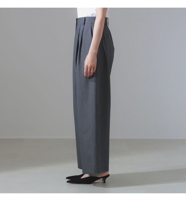 Demi-Luxe BEAMS 「ポプリン 2タックパンツ」|チノ|