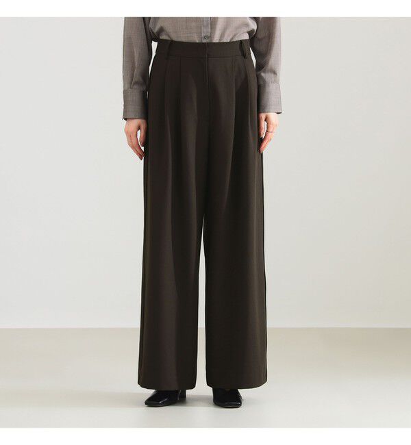 Demi-Luxe BEAMS 「ポプリン 2タックパンツ」|チノ|