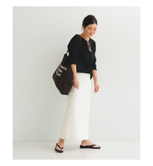 Demi-Luxe BEAMS 「【別注】ATON / DRY COTTON JERSEY ロングスリーブ Tシャツ」|Tシャツ・カットソー|