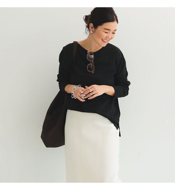 Demi-Luxe BEAMS 「【別注】ATON / DRY COTTON JERSEY ロングスリーブ Tシャツ」|Tシャツ・カットソー|