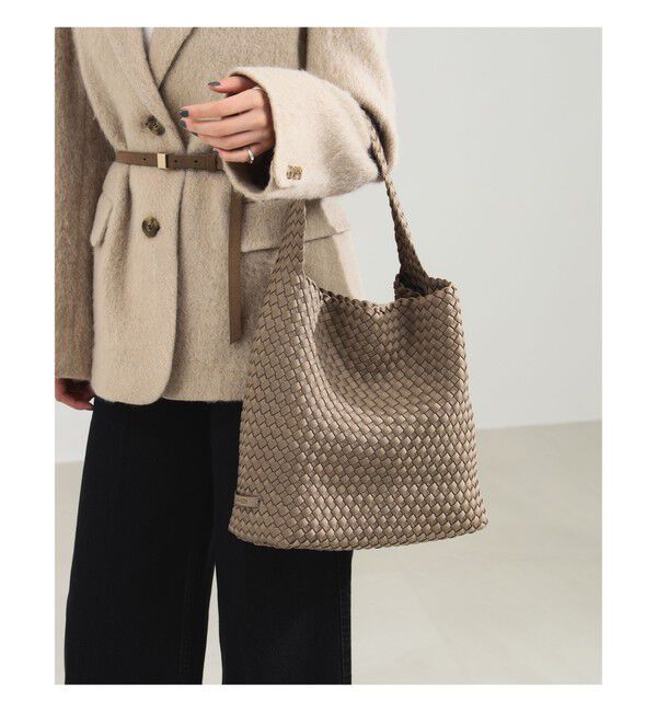 Demi-Luxe BEAMS 「NAGHEDI / イントレチャート ショルダーバッグ CASHMERE」|トートバッグ|CASHMERE