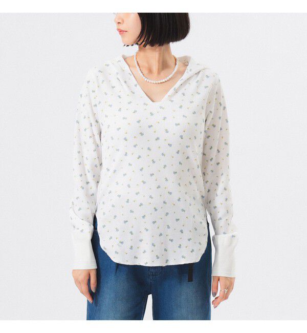 BEAMSBOY「フラワー サーマル パーカー」|Tシャツ・カットソー|