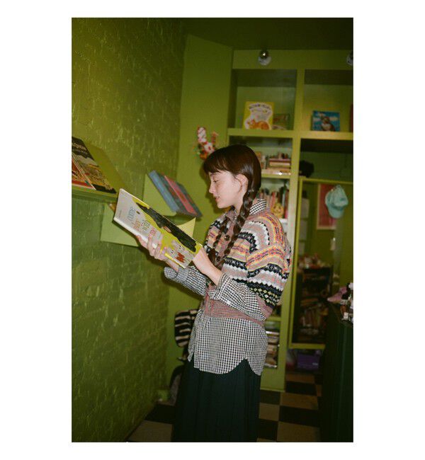 BEAMSBOY「フェアアイル 5分袖 カーディガン」|ベスト・ジレ|