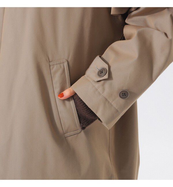 BEAMSBOY「コットン ポリエステル シャンブレー ステンカラー コート」|ダッフルコート|