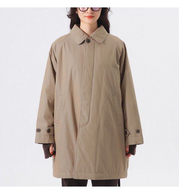 BEAMSBOY「コットン ポリエステル シャンブレー ステンカラー コート」|ダッフルコート|
